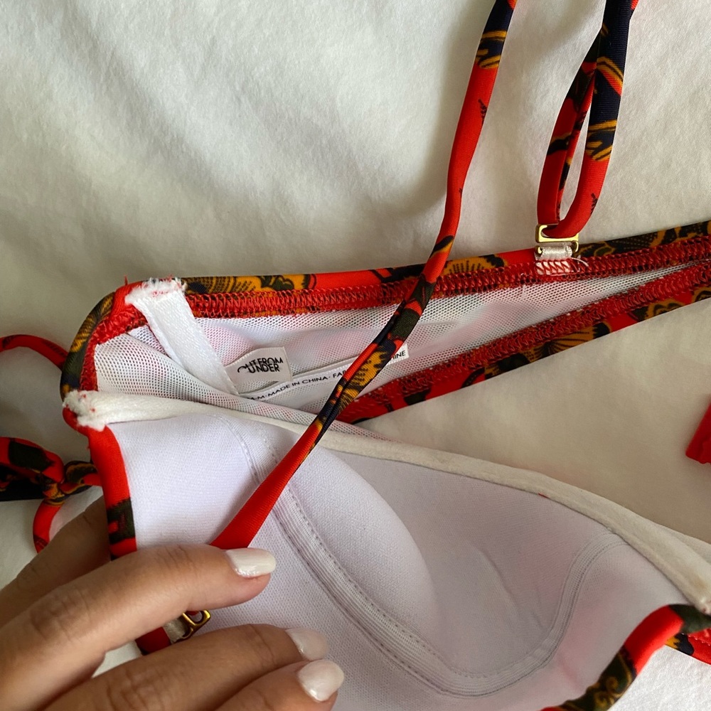 UK brand Orange Bikini set - Picture 3 of 6